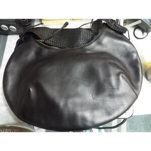 Gucci Black Leather Half Moon Hobo Handbag 106292 204990 With Dust bag & COA